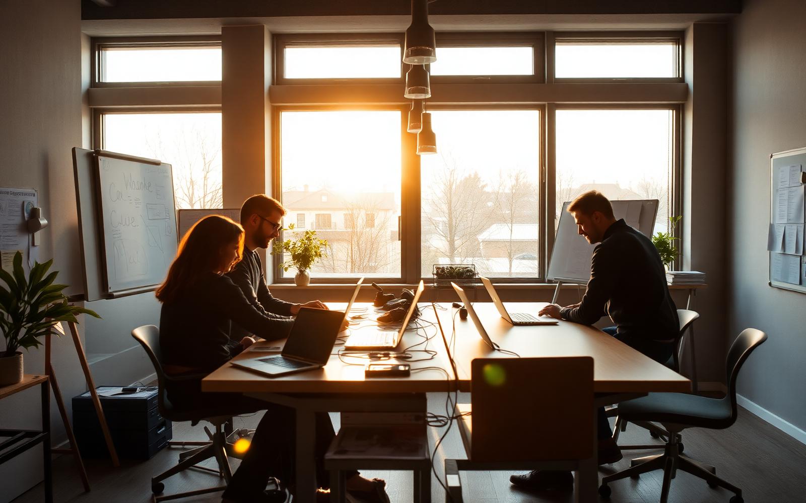 TechParken-teamet arbejder i deres kontor i Horsens